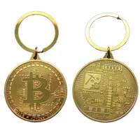 Breloc original cu monede Bitcoin