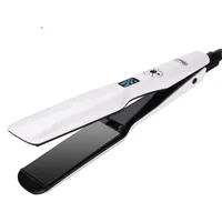 Professional hair iron with fast heating and LCD display