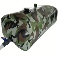 1 package, Foldable water bag with camouflage pattern, Portable emergency water tank, Garden irrigation