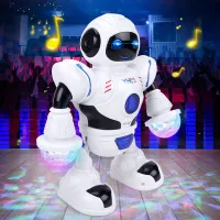 Baba zenélő robot a kicsiknek Roblix (Fehér)