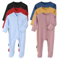 Newborn cotton overal for sleeping - autumn/spring clothing for newborns