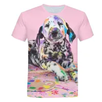 Baby cute T-shirt with cute pet print