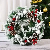 Couronne décorative de Noël XMAS