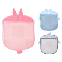 Transparent storage bag with textile grid