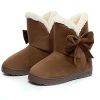 Women's winter shoes with bow - 4 colors