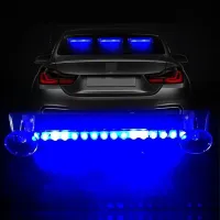 1 ks LED bezdrôtové LED auto alarmové svetlo solárne blikajúce auto výstražné svetlo super jasné farebné univerzálne dekorácie interiéru