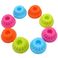 Set of 12 silicone moulds for bundt cakes