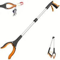 1pc Garbage grab and grip tool with 360° swivelling head, light and durable for seniors