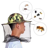 Maskovací včelí klobúk s nylonovou sieťovinou