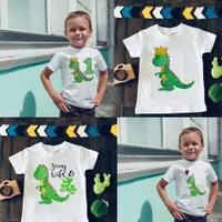 Magnifique T-shirt d'anniversaire pour enfant avec différents imprimés