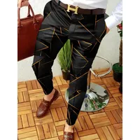 Men's extravagant formal trousers with all-over pattern - more variants Shaun