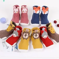 Children's knitted sock shoes with rubber sole, non-slip home socks for toddlers, spring/summer/autumn