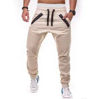 Men's trendy jogger pants with ties