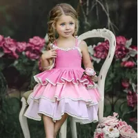 Princess girl dress with flower