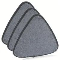 3 pcs, mop cover with triangle design, repeatedly usable and washable