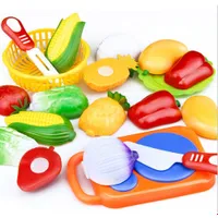 Zestaw plastikowych warzyw i owoców dla dzieci