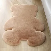 Mäkký koberček v tvare medvedíka