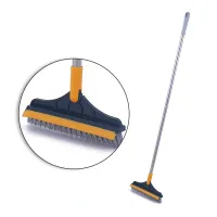 1pc Rotary Scrubbing Brush Bathroom Kitchen Floor Brushes Long Handle Stiff Broom Window Cleaning Mop Scrubbing Brush