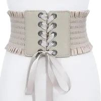 Ceinture corset pour femme avec lacets Tami foncé