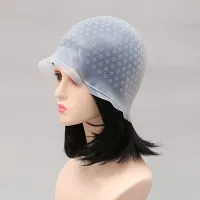 Silicone hats for hair coloring, re-usable beading and dyeing hats