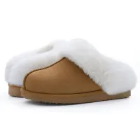 Designer women's slippers with artificial fur - warm shoes, more colorful variants