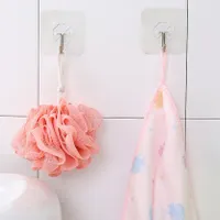 Transparent bathroom hooks - 6 pcs
