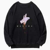 Men's oversize sweatshirt with Makima lettering