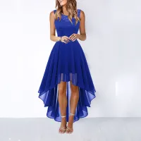 Společenské šaty s asymetrickou sukní