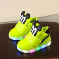 Children's cute glowing Mickey shoes
