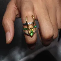 Trojdielny prsteň Loki