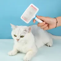 Effective hair remover - brush for dogs and cats (Catched hair and cleaning)