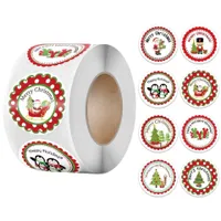 Merry Christmas stickers with print - 500 pcs