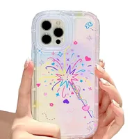 Transparent protective cover with confetti theme on Samsung Galaxy A73 5G