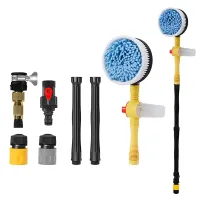 Car Cleaning Brush Car Washing Brush Automatic Rotary Cleaning Mop with Long Handle