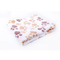 Soft blanket for dogs with paw print