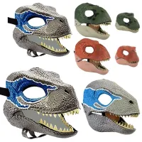 Masque de dinosaure pour le visage adapté pour Halloween ou les bals masqués - plusieurs modèles