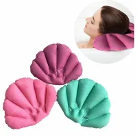 Coussin de bain relaxant en forme de coquillage