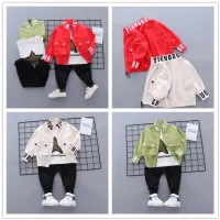 Children's spring stylish jacket and sweatpants set