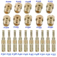 10Pcs Karburátor Hlavná Jet Kit Slow / Pilot Jet Set pre Keihin PWK OKO CVK KOSO Polini 150cc 125cc GY6 Motocyklový karburátor