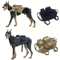 Tactical training harness for dog - robust, adjustable, without pulling