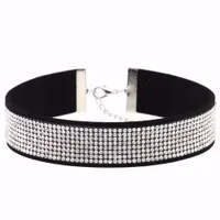 Choker avec pierres - 15 couleurs