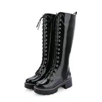 Women's shiny boots - 4 colors