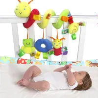 Cute spiral caterpillar on the crib