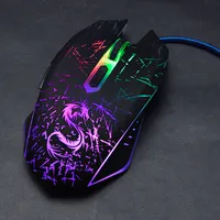 Mouse de gaming iluminat în negru