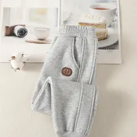 Boys stylish fleece sweatpants with patches - ideal in autumn and winter