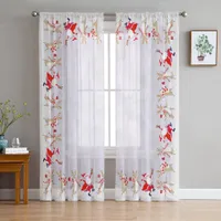 Christmas curtain with thematic motifs - various types