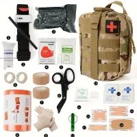 Outdoor rescue kit with multifunctional tools - Portable, waterproof, for climbing and survival