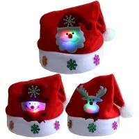 LED light up christmas caps - various types