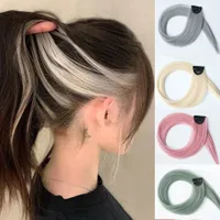 Extensions de cheveux colorés en synthétique doux pour un look tendance Alinafe