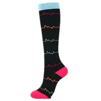 Compressed cross-country knee socks